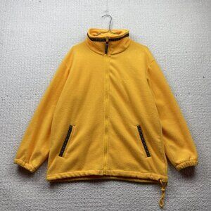 Vintage 90’s R&R Polar Fleece Full Zip Jacket Yellow Southwest Aztec Men Read
